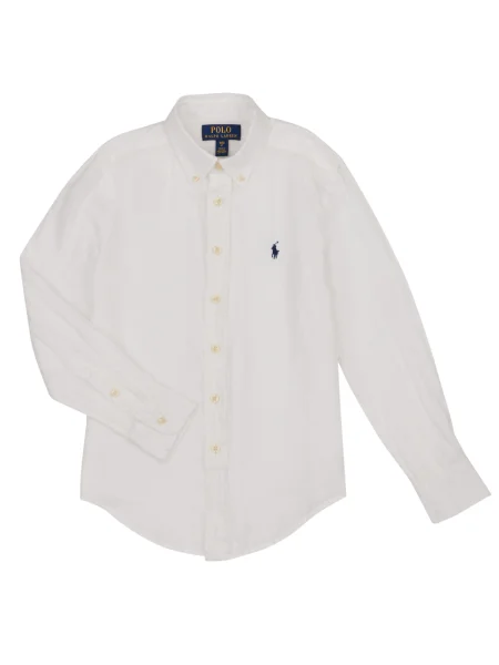 Cămașă copii Polo Ralph Lauren alb