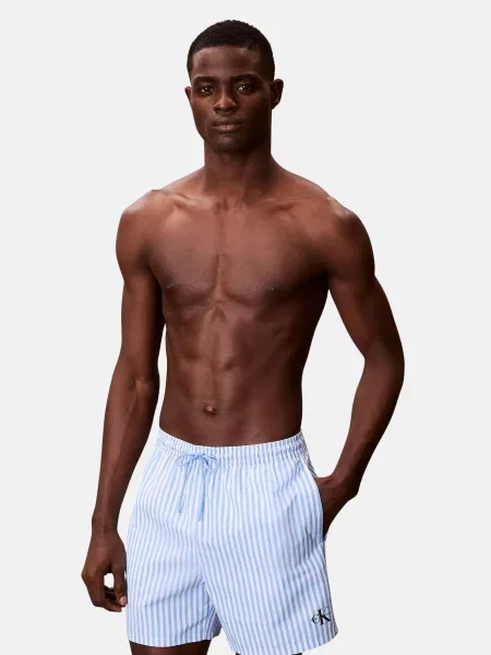 Nohavice Calvin Klein Swimwear biela