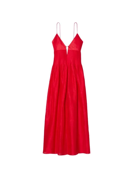 Rochie maxi Tory Burch cu autograf roșu
