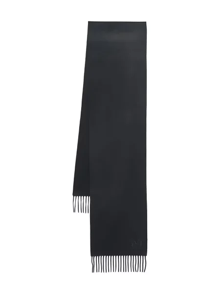 Fular Max Mara cu franjuri maro