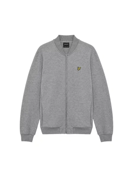 Bluza z kapturem Lyle & Scott z kapturem szara