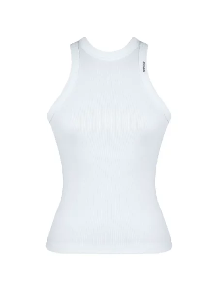 Top Dondup cu nervuri alb