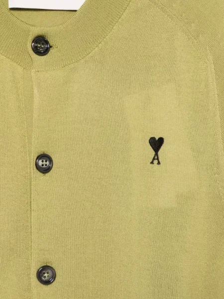 Cardigan Ami Paris scurt verde