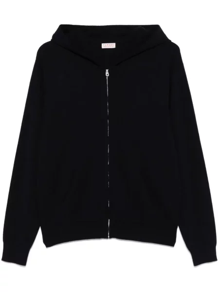 Cardigan Fursac cu glugă albastru