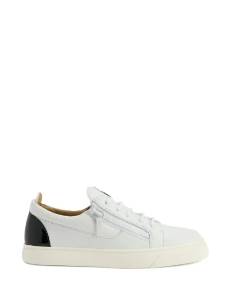 Sneakerși Giuseppe Zanotti Frankie din piele alb