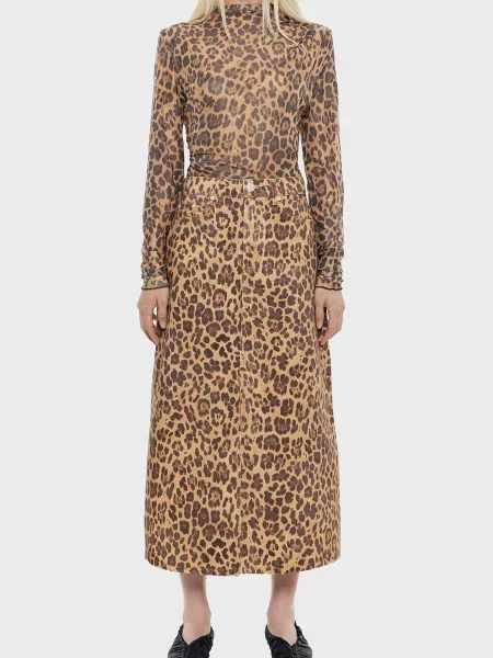 Джинсова спідниця Bimba Y Lola бежева