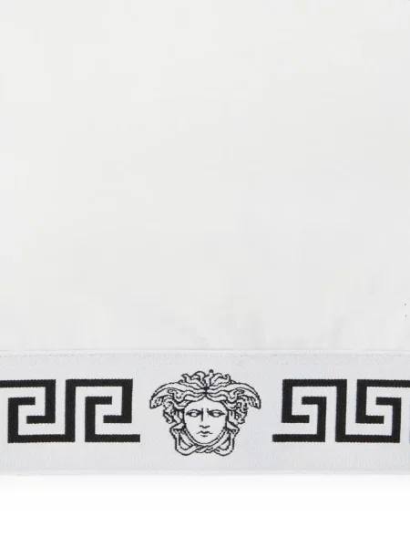 Decupat top Versace din jerseu alb