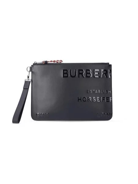 Portfel Burberry skórzany czarny
