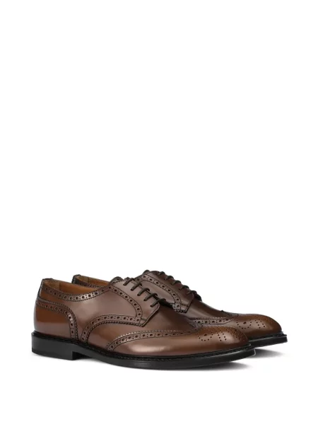 Pantofi derby Doucal's din piele maro