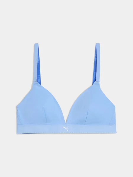 Бюстгальтер PUMA Cotton Triangle B комбінований верх синій