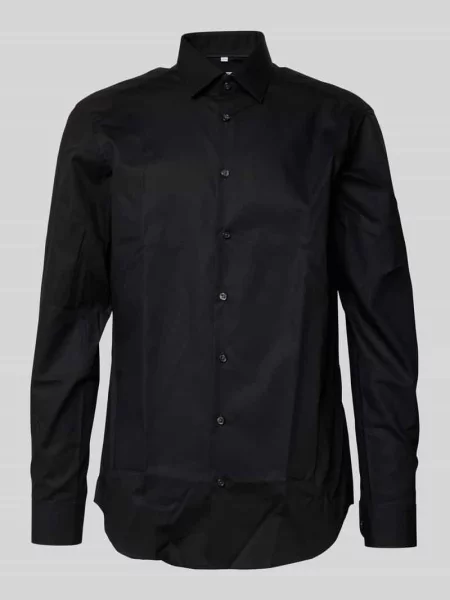 Koszula biznesowa o kroju regular fit z popeliny Jake*s czarna
