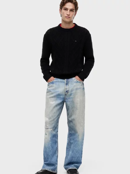 Трикотажний светр Tommy Jeans чорний