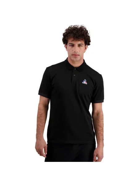 Polo Le Coq Sportif Essentiels czarna