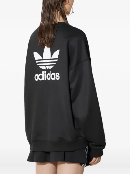 Papuci Adidas cu broderie alb