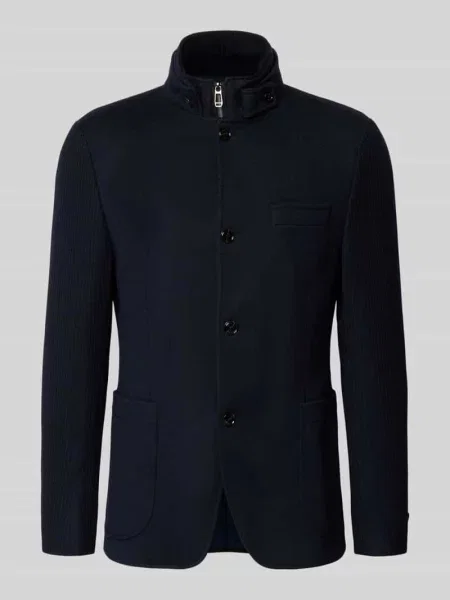 Marynarka o kroju slim fit z dodatkiem wełny model Hypetar' Joop! Collection granatowa
