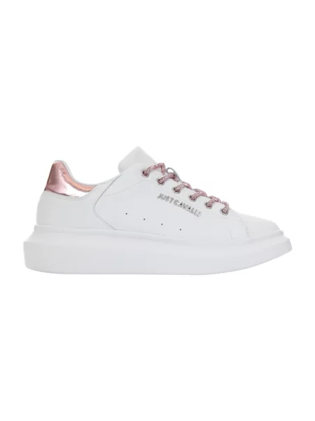 Sneakersy Just Cavalli skórzane białe
