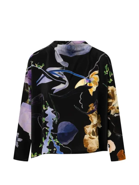 Bluzka Anntian asymetryczna czarna