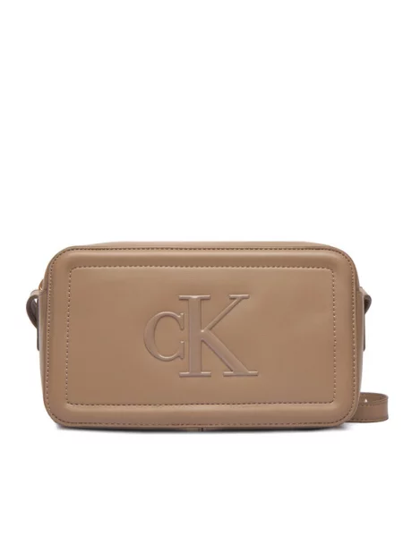 Ročna torba Calvin Klein Bold Ck Camera Bag bež