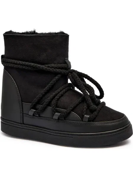Inuikii bőr hótaposó Classic Wedge fekete