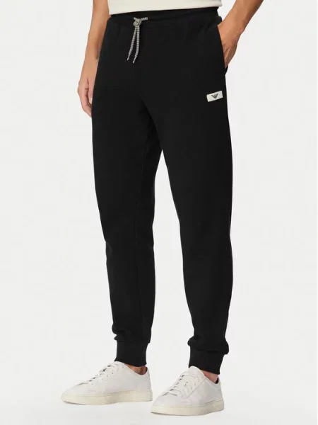 Emporio Armani Underwear Spodnji del trenirke črna