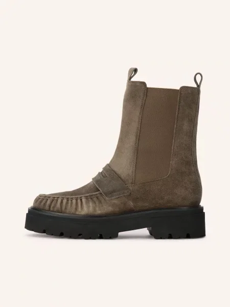 Kennel & Schmenger Chelsea Boots Fancy olivová