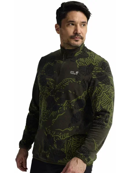 Флісова кофта Jack Wolfskin темно-сірий сірий
