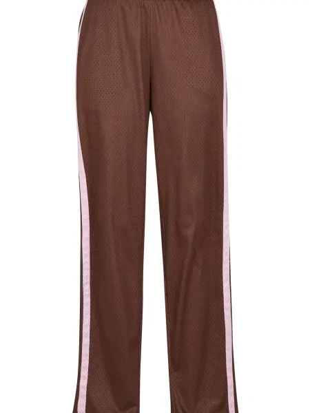 Karl Kani Hlače temno rjava roza
