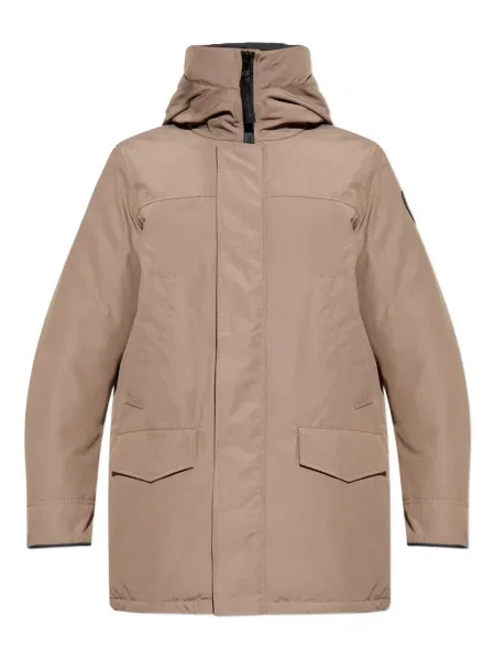 Geacă Canada Goose cu glugă maro