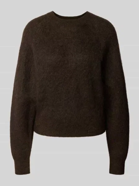Sweter o kroju regular fit z krojem krótkim model SLWMIRA' Selected