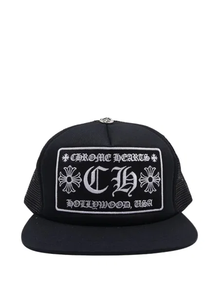 Kšiltovka Chrome Hearts se srdcovým vzorem černá