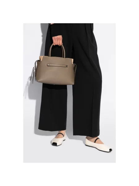 Torebka Tory Burch skórzana beżowa
