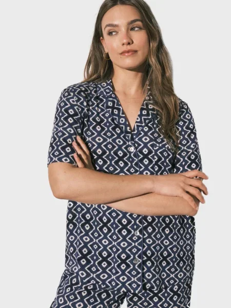 Пижама Women'secret с принтом синяя