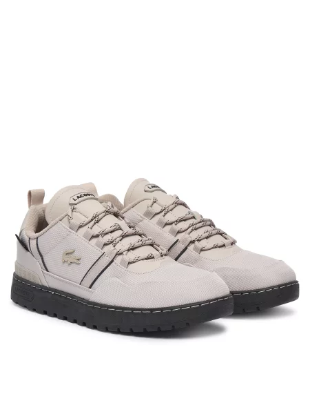 Pánske topánky Lacoste grey/off black béžová