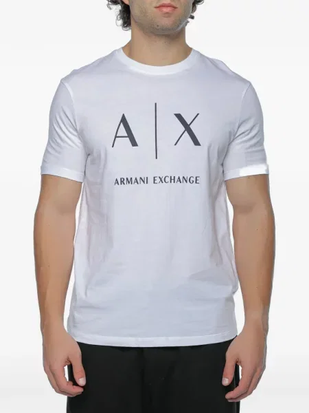 Μπλούζα Armani Exchange με σχέδιο λευκό