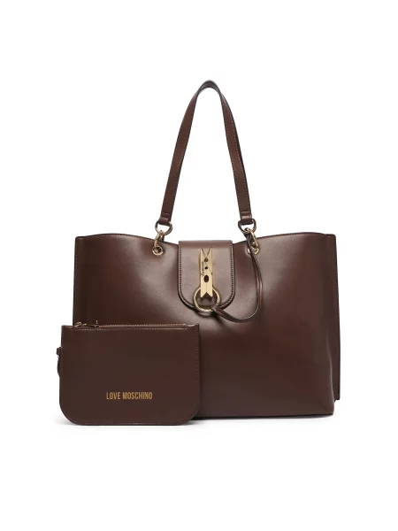 LOVE MOSCHINO Rankinė ruda