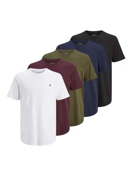Jack & Jones Premium Tricou JPRBLABrody bleumarin / oliv / rubiniu / negru alb