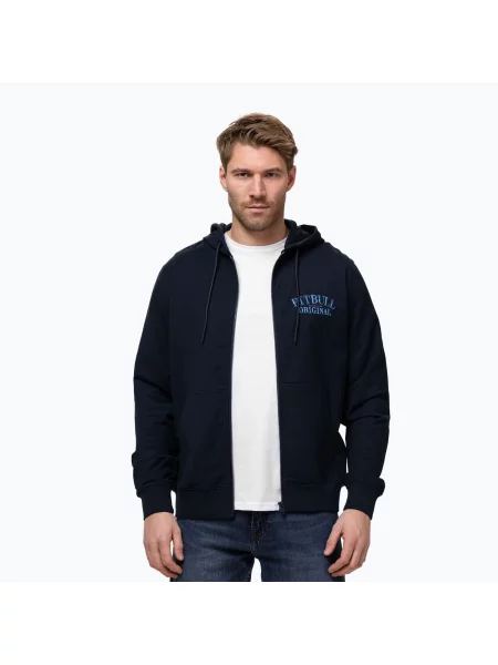 Bluza Pitbull Midnight Sweatshirt Zip Hooded niebieska
