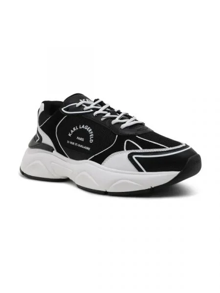 Karl Lagerfeld Sneakers tornacipő komet bőr hozzáadásával fekete