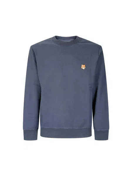 Haftowana bluza Maison Kitsune niebieska