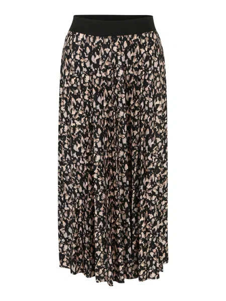 VILA Fustă NITBAN crem / bej deschis / maro negru