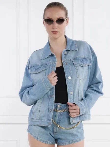Chiara Ferragni Geacă de blug albastru