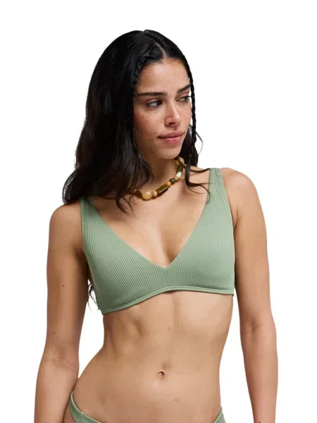 Trójkątny stanik bikini dla Kobiety ROXY LOVE zielony