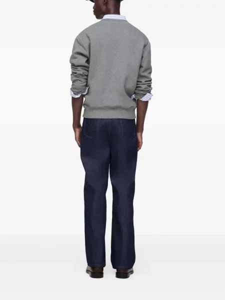 Haftowane jeansy Marc Jacobs niebieskie