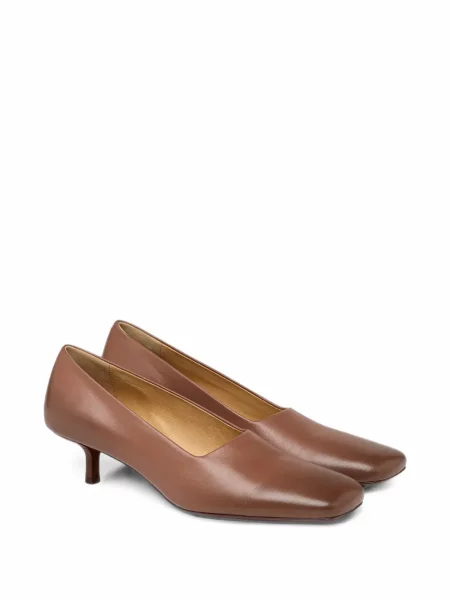 Pantofi cu toc Marsell din piele maro