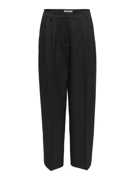 ONLY Текстилни панталони Reina Straight Fit черен