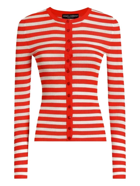 Cardigan Dolce & Gabbana cu dungi roșu