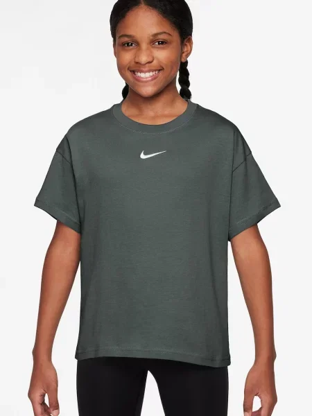 Nike majica za djecu od pamuka Sportswear Essential zelena