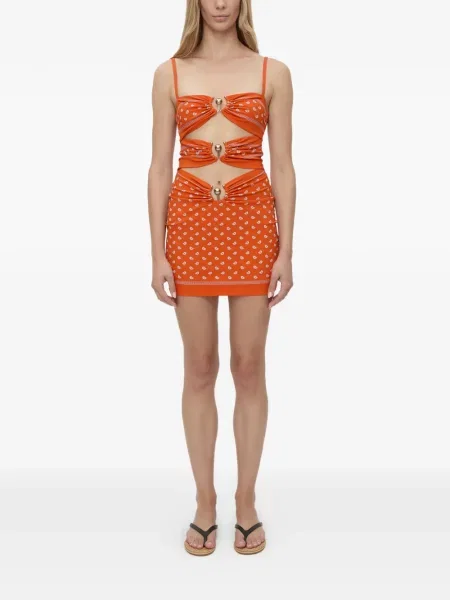 Rochie mini Christopher Esber portocaliu