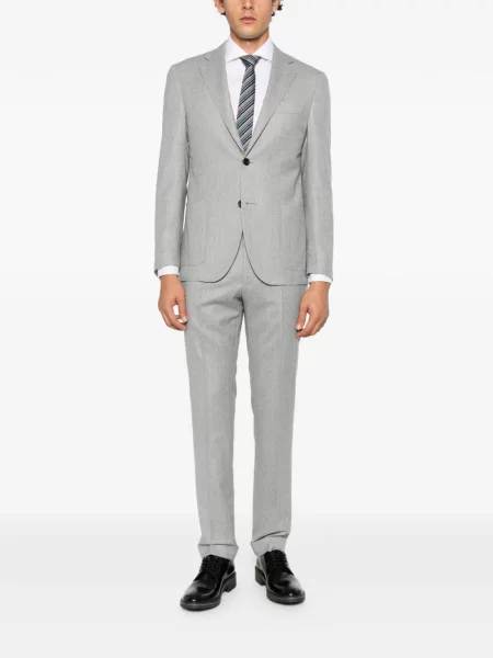 Costum Corneliani cu rever gri
