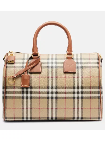 Torebka Burberry w kratkę beżowa